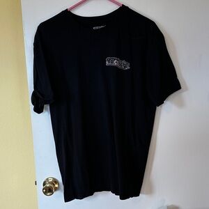 Black Short-Sleeve Men's Tee with Subtle Chest Logo